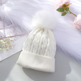 Barn Jenter Pom-pom Dekor Beanie Hat