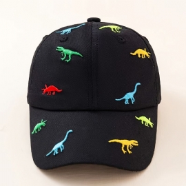 Barn Søt Dinosaur Broderi Baseball Cap Gutter Jenter