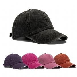 Fasjonabel Uformell Solid Baseballcaps For Barn