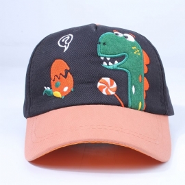 Gutter Tegneserie Dinosaur Mønster Baseball Cap