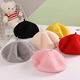 Jenter Casual Elegant Justerbar Beret Hat For Winter Autumn Christmas Party