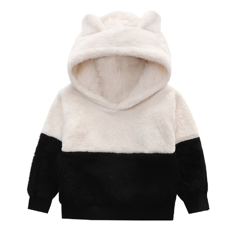 Barne Baby Fleece Tykk Varm Glidelås Hettegenser Topp Vinter Nytt For Gutter Jenter