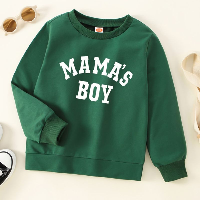 Guttens Casual Simple Pullover Sweatshirt Med Mamas Gutter Print For Winter