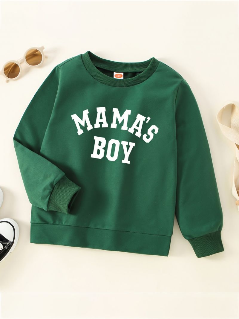 Guttens Casual Simple Pullover Sweatshirt Med Mamas Gutter Print For Winter