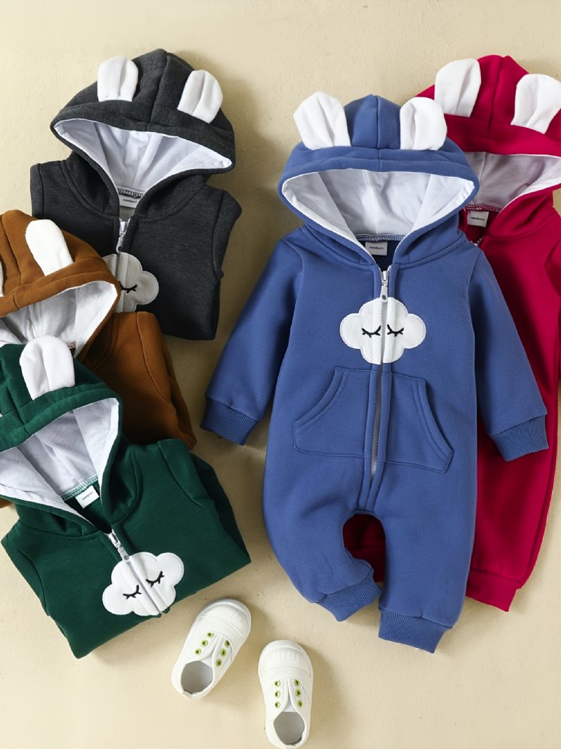 Toddler Newborn Baby Printed Hoodie Sweatshirt Romper