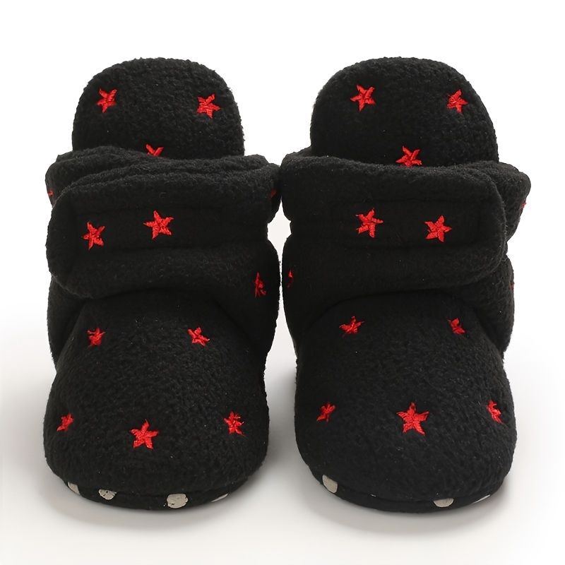 Infant Baby Gutter Booties Myksålede Sklisikker First Walker Sko Til Vinteren