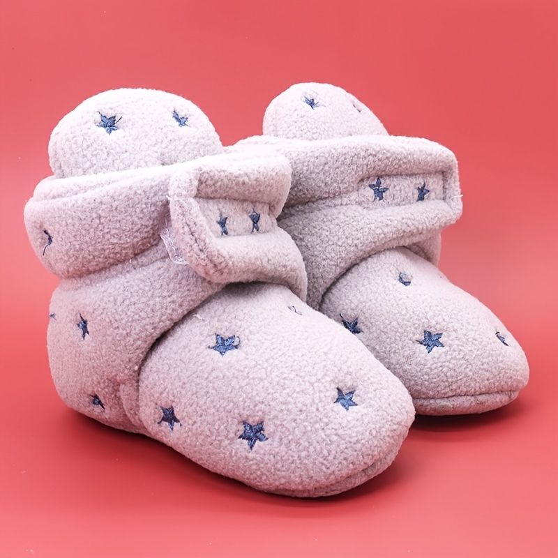 Spedbarn Baby Gutter Booties Myksåle Anti-skli High Top Crib Sko Prewalker Shoes First Walker