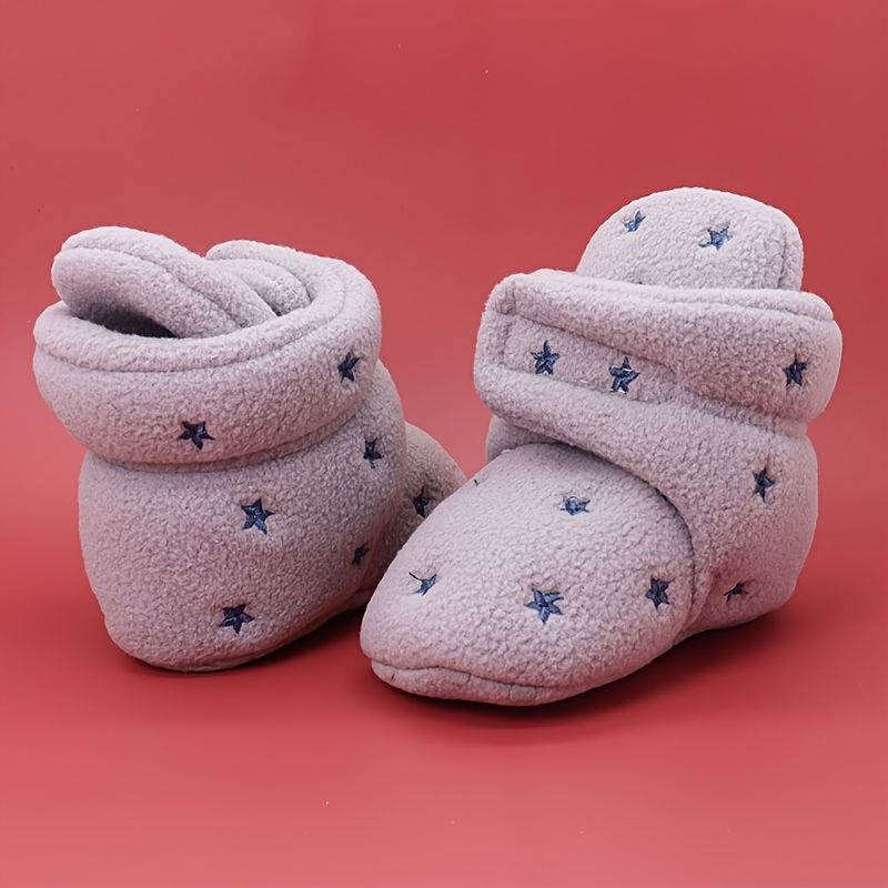 Spedbarn Baby Gutter Booties Myksåle Anti-skli High Top Crib Sko Prewalker Shoes First Walker