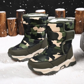 Toddler Jenter Camo Print Fw Thermal Snow Boots Støvler