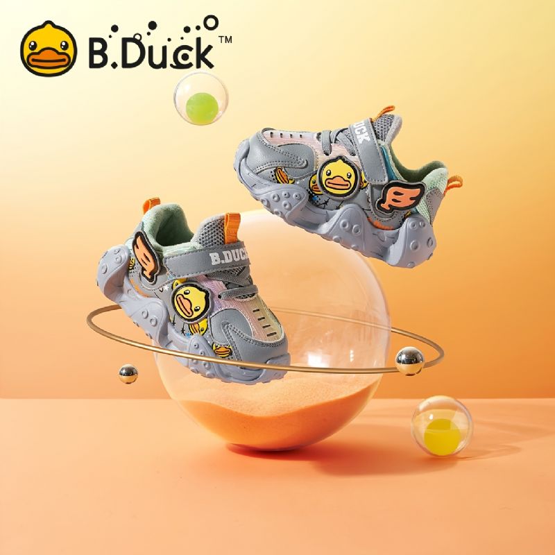 B.duck Baby Cartoon Joggesko Sklisikker Fleece Varme Vintersko Gutter Jenter Barnesko