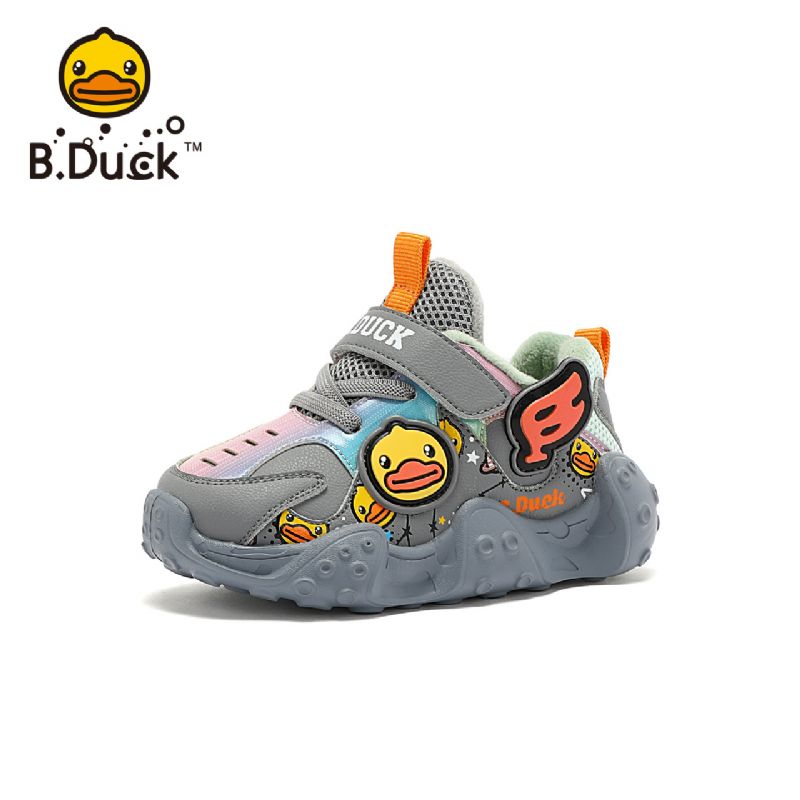 B.duck Baby Cartoon Joggesko Sklisikker Fleece Varme Vintersko Gutter Jenter Barnesko