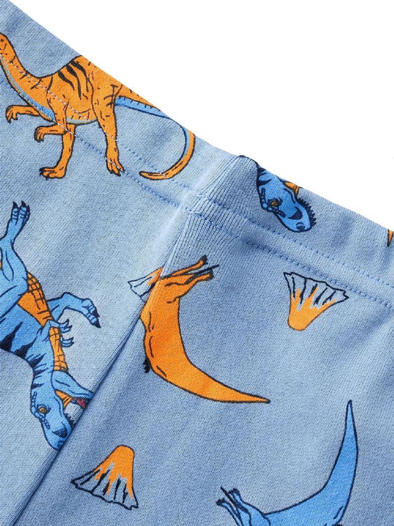 Guttens Lounge Wear Homewear Langermet Topp Og Matchende Buksesett Med Dinosaurtrykk