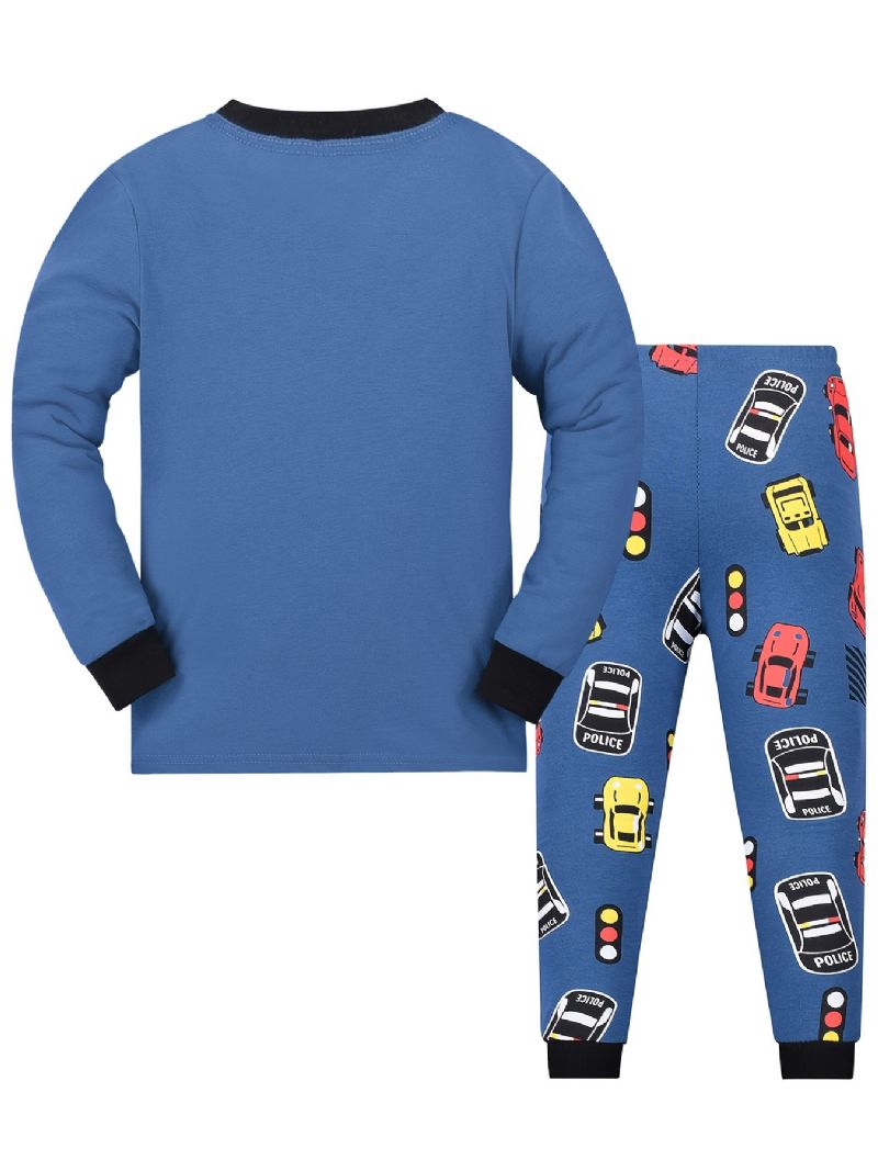 Guttens Print Pyjamas Set Langermede Buksesett