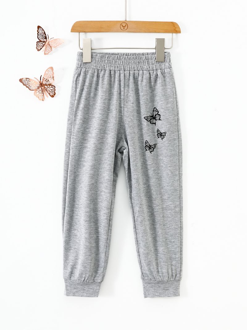 Joggebukse For Jenter Butterfly Print Sportsbukser