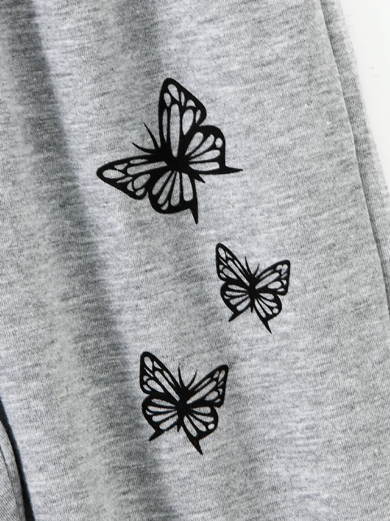 Joggebukse For Jenter Butterfly Print Sportsbukser