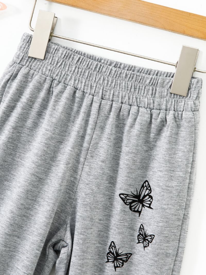 Joggebukse For Jenter Butterfly Print Sportsbukser