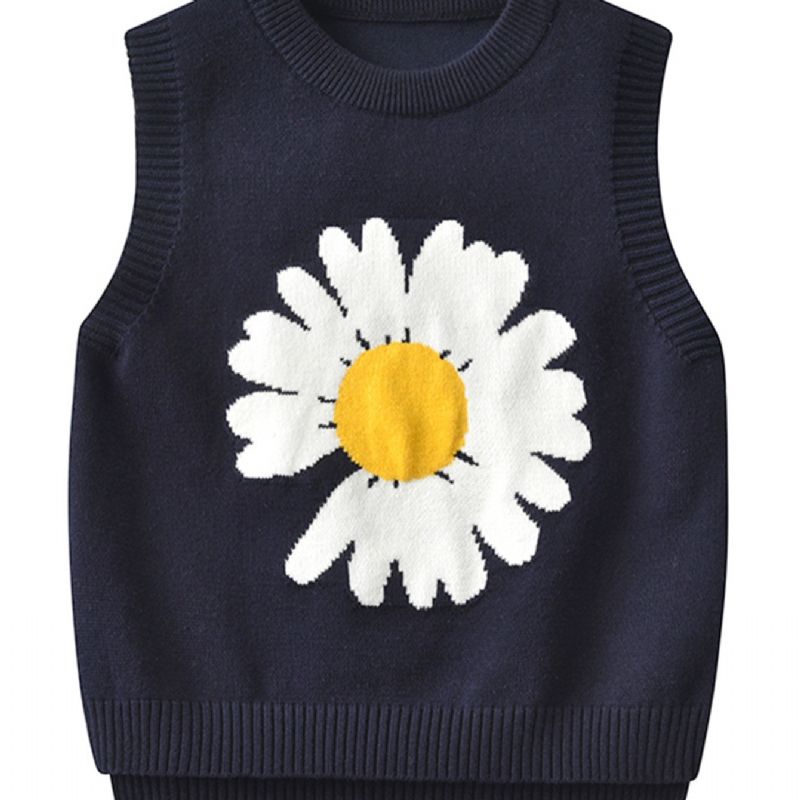 Barnegenser Vest Sweet Cute Jent Strikket Pullover