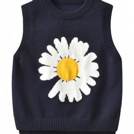 Barnegenser Vest Sweet Cute Jent Strikket Pullover