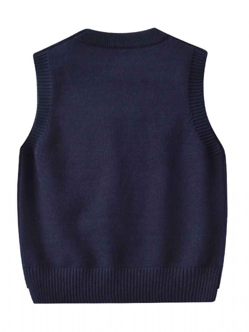 Barnegenser Vest Sweet Cute Jent Strikket Pullover