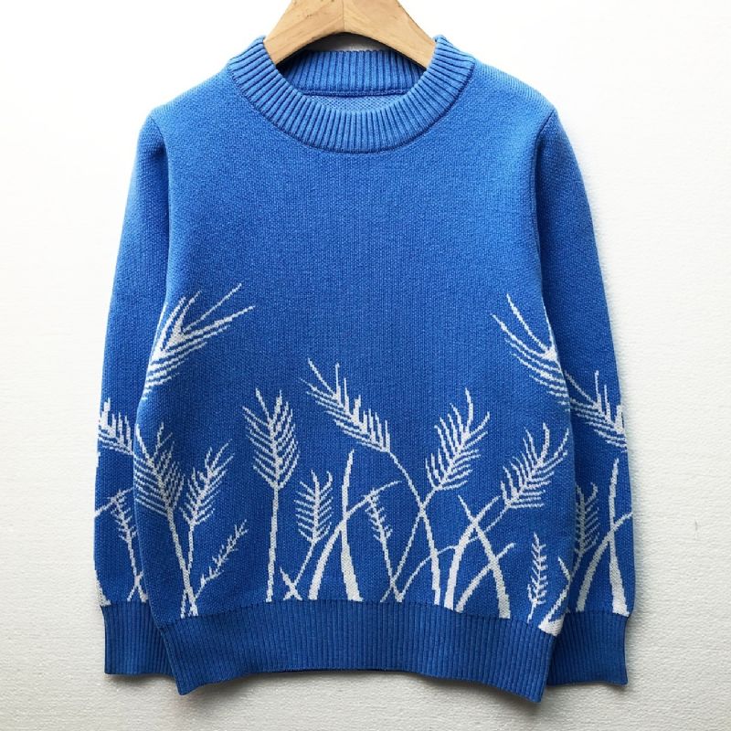 Guttens Wheat Ear Strikket Pullover Genser Barneklær