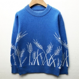 Guttens Wheat Ear Strikket Pullover Genser Barneklær