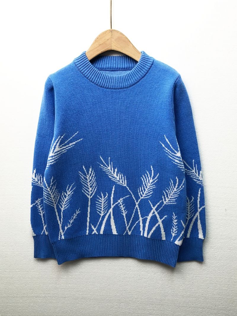 Guttens Wheat Ear Strikket Pullover Genser Barneklær