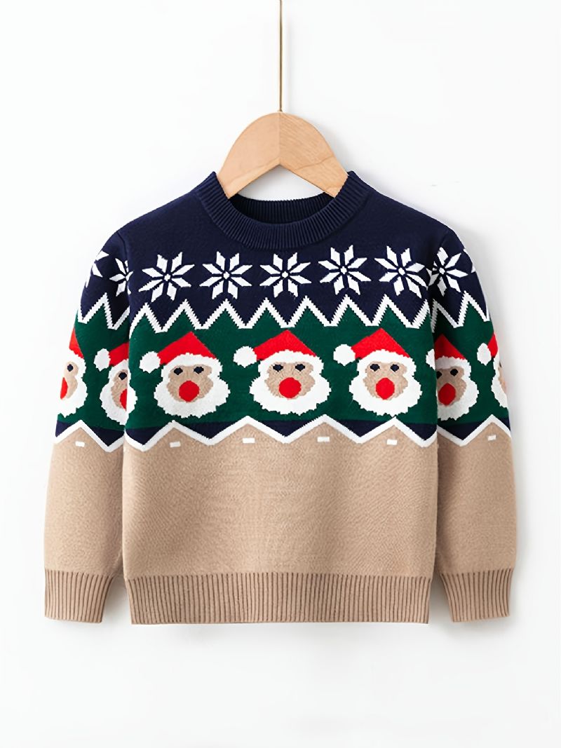 Gutter Jul Print Crew Neck Genser