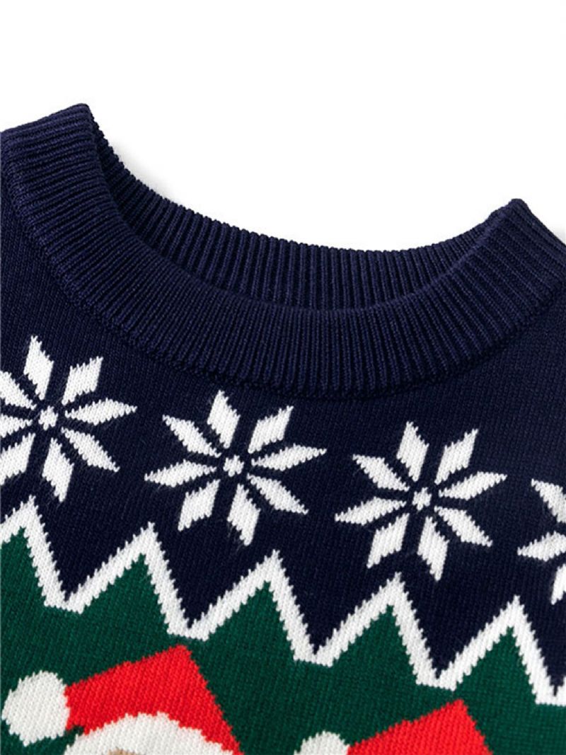 Gutter Jul Print Crew Neck Genser