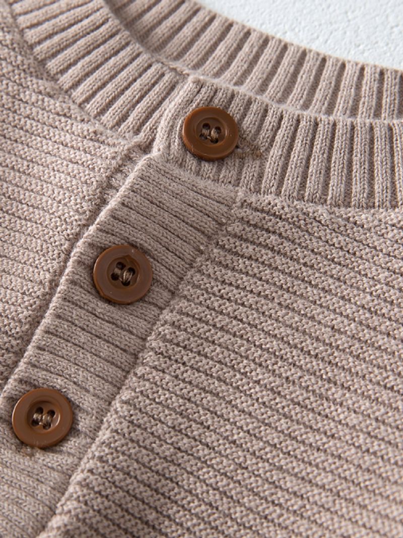 Gutter Thermal Knit Pullover Genser For Vinter Baby Barneklær