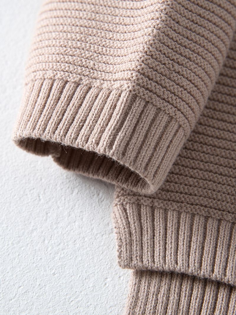 Gutter Thermal Knit Pullover Genser For Vinter Baby Barneklær