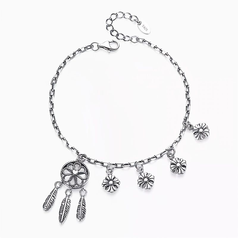 925 Sterling Sølv Dream Catcher Anheng Armbånd Charms Smykker Gave Bursdagsgaver For Kvinner Kone Jenter Henne