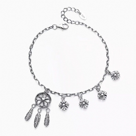 925 Sterling Sølv Dream Catcher Anheng Armbånd Charms Smykker Gave Bursdagsgaver For Kvinner Kone Jenter Henne