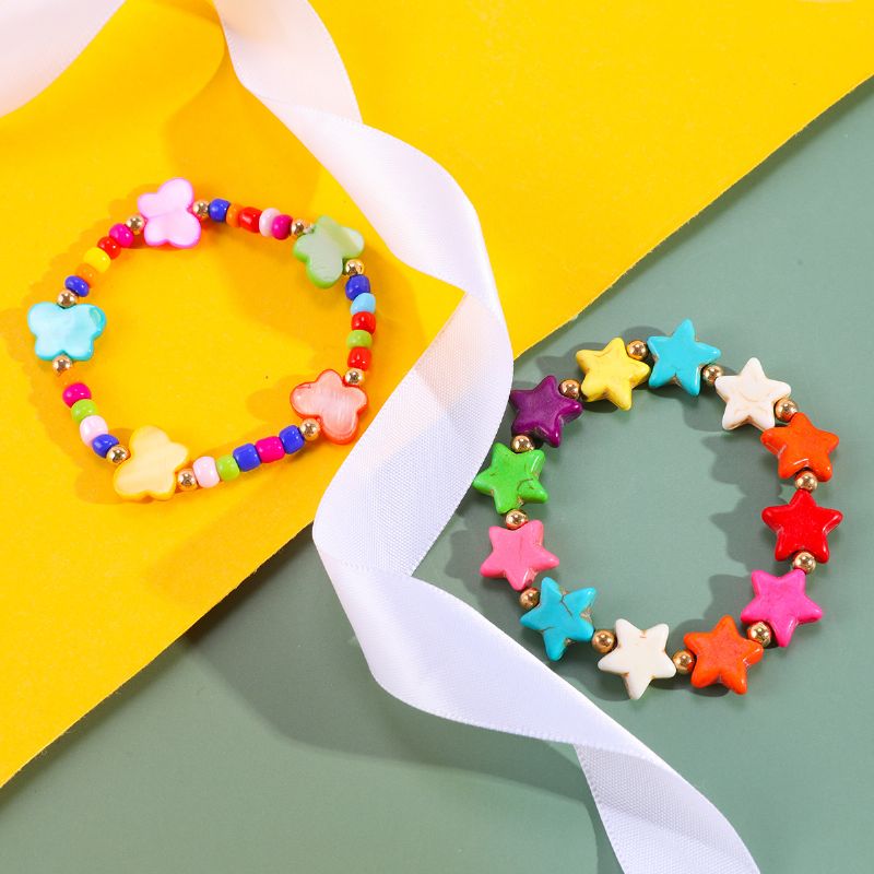 Makersland Jenter Colorful Star Butterfly Armbånd