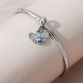 Rhinestone Butterfly Anheng Armbånd Charms Smykker Gaver Til Tenåringsjenter Datter Søster Beste Venn Vennskap Henne