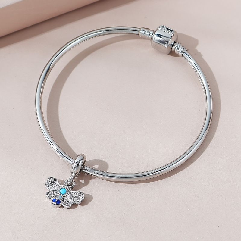 Rhinestone Butterfly Anheng Armbånd Charms Smykker Gaver Til Tenåringsjenter Datter Søster Beste Venn Vennskap Henne