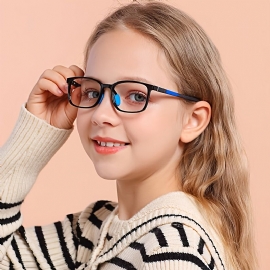 2023 Ny Firkantet Innfatning Candy Color Barnebriller Pupiller Øyebeskyttelse Ultralette Anti-blå Lysbriller