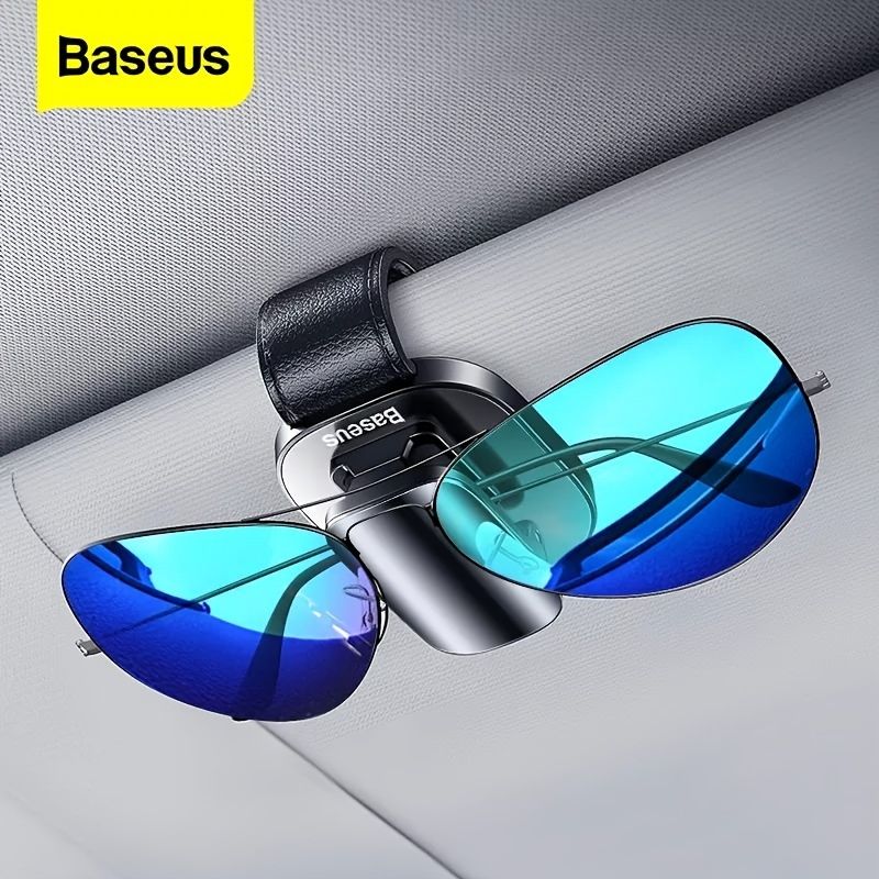 Baseus Bil Solbrilleholder Solbriller Clip Auto Solbrille Organizer Bil Solglass Oppbevaring Brilleholder Stativ Brilleetui