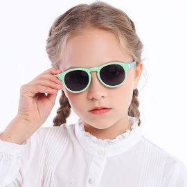 Jenter Polariserte Silikonsolbriller Uv-beskyttelse Solbriller Med Liten Innfatning For Utendørs Fotturer Og Reiser