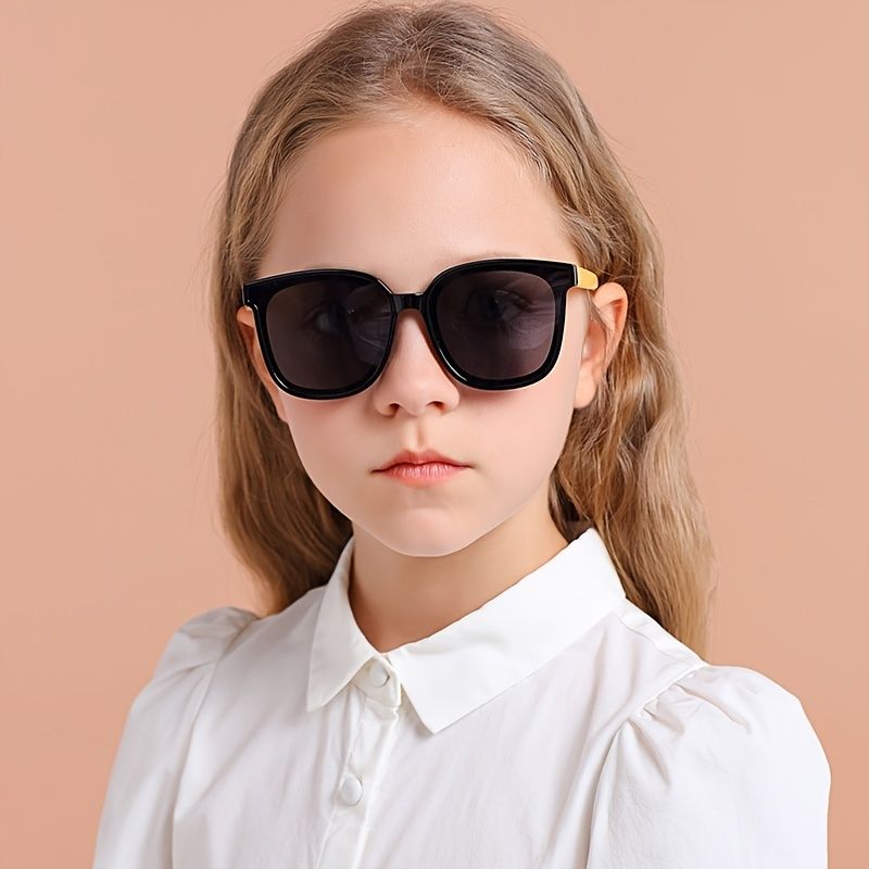 Jenter Vintage Polariserte Solbriller Uv-beskyttelse Square Søte For Utendørs Fotturer På Reise