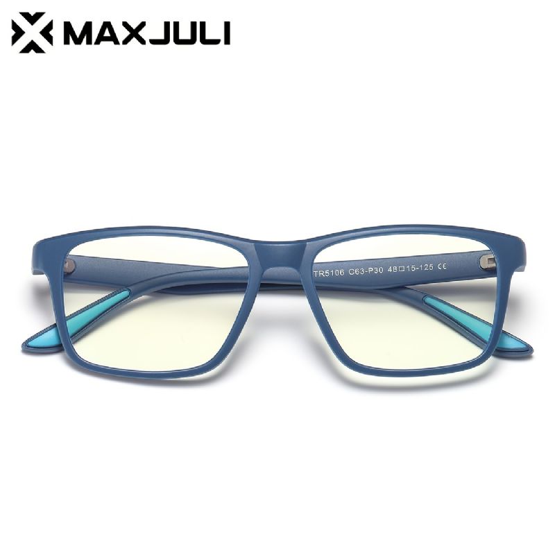 Maxjuli Barn Blue Light Blocking Glass - Anti Eyestrain - Computer Video Gaming Eyeglasses Flexible Frame Eye Glasses 6606 For Gutter Og Jenter