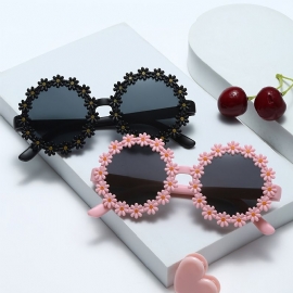 Søte Blomsterformede Solbriller For Barn Jenter