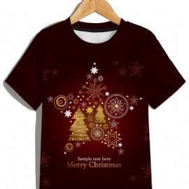 Ny Baby Gutter Crew Neck Christmas Printed T-shirt