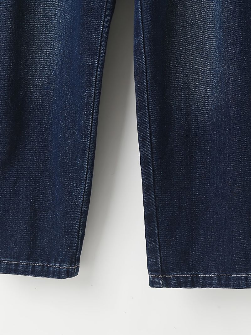 Avsmalnende Jeans For Gutter Med Elastisk Linning