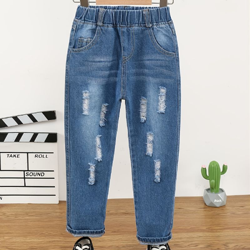 Baby Jenters Distressed Ripped Casual Jeans