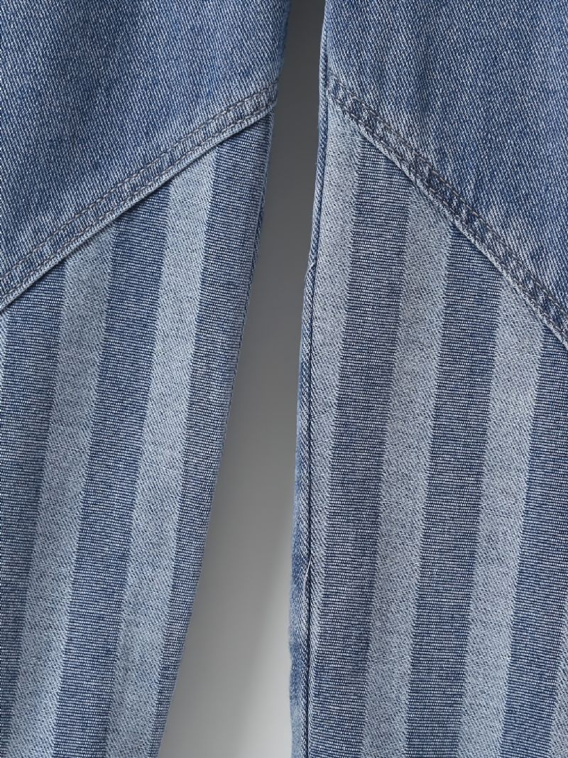 Barn Tenåringer Gutter Tapered Jeans Med Elastisk Linning