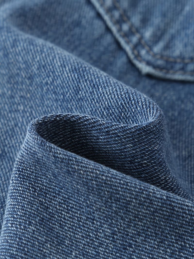 Barn Tenåringer Jenter Jeans Med Elastisk Linning Og Lommer