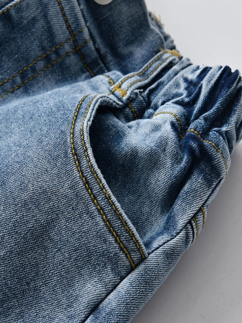 Gutter Casual Lyseblå Stretch Denim Jeans For Vår Høst