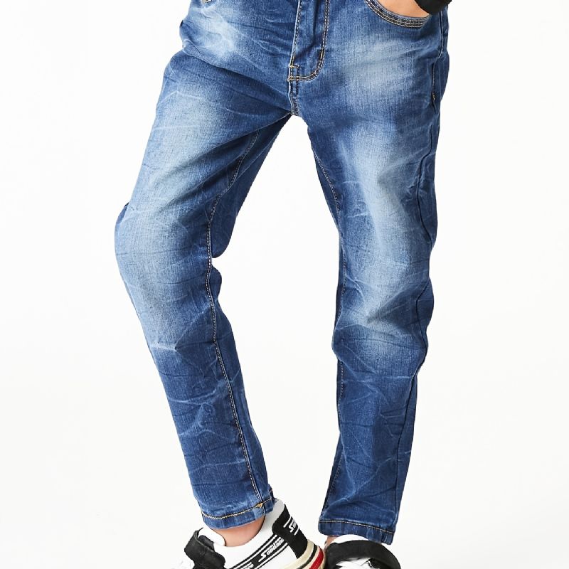 Gutter Faded Button Regular Fit Denim Jeans Barneklær