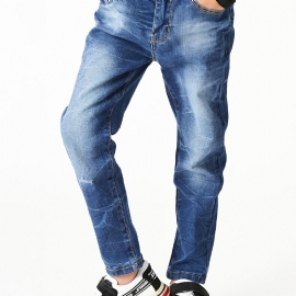 Gutter Faded Button Regular Fit Denim Jeans Barneklær