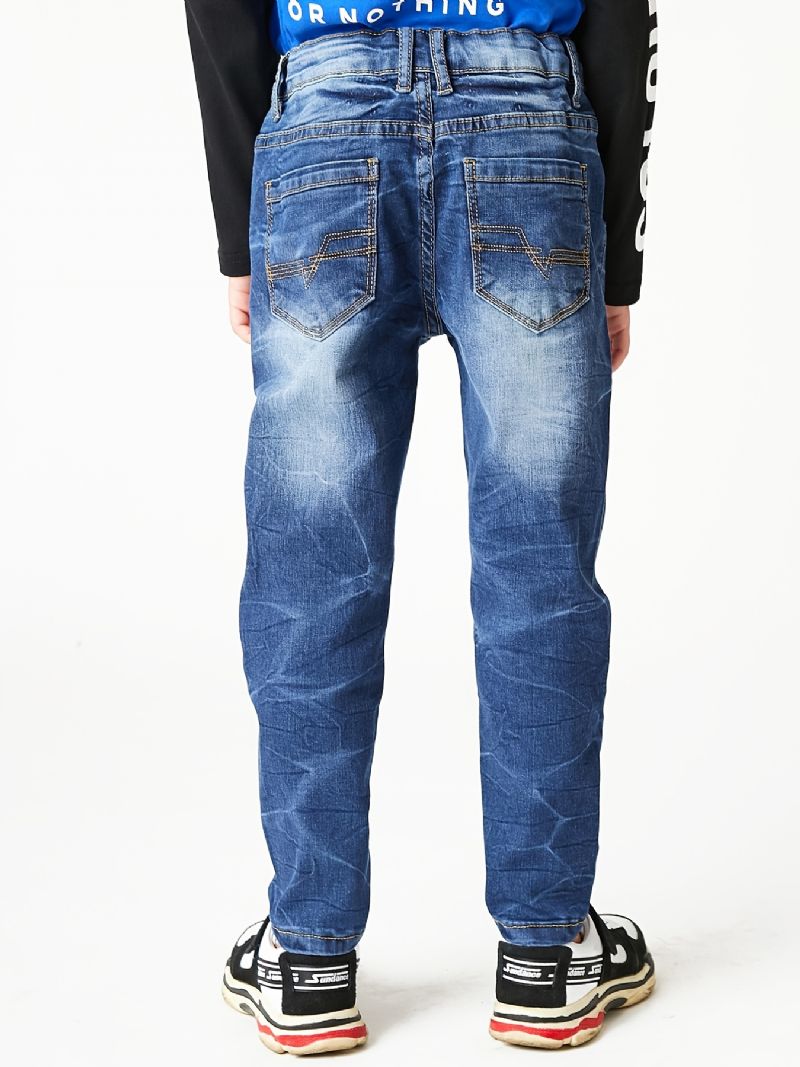 Gutter Faded Button Regular Fit Denim Jeans Barneklær